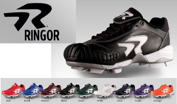 ringor turf shoes with pitching toe